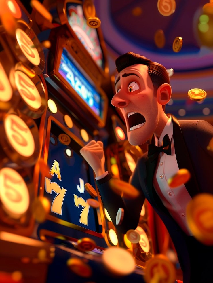 Antarmuka permainan Joker Gaming di mode 303 menampilkan reel slot dengan fitur bonus aktif